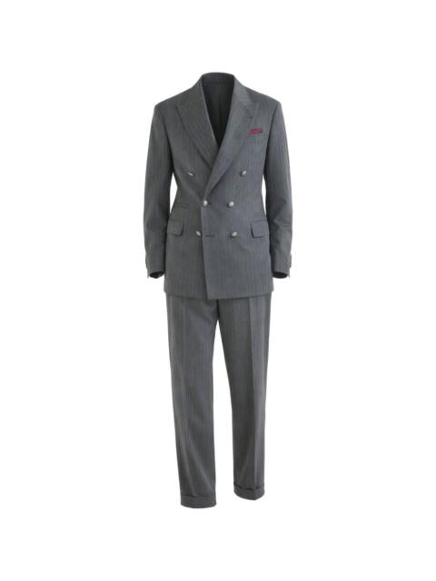 Brunello Cucinelli pinstripe double-breasted suit