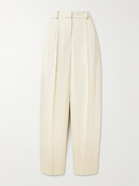 TOTEME Pleated Woven Wide-leg Pants