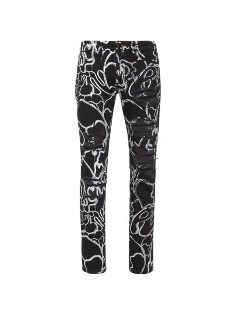 Rock Star mid-rise slim-fit jeans