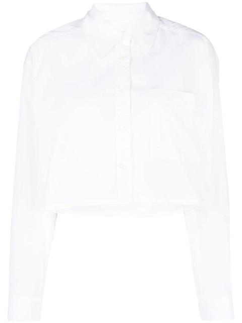 ba&sh long-sleeve cropped shirt