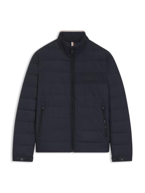 BOSS WATER-REPELLENT REGULAR-FIT JACKET WITH LOGO DETAIL