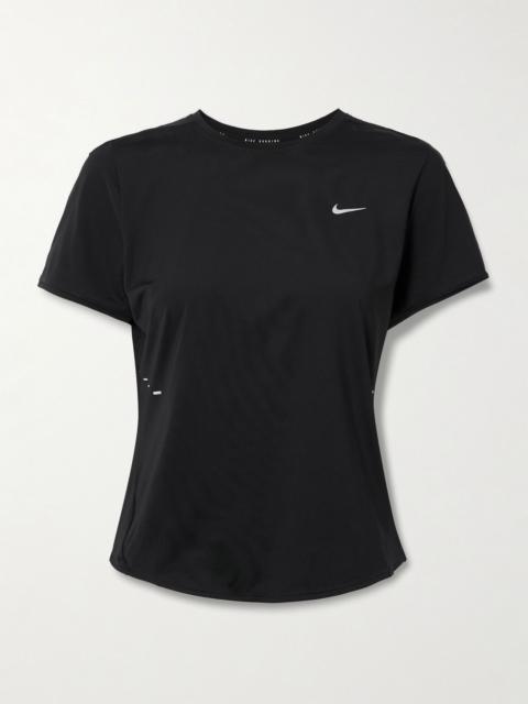 Nike Swift mesh-trimnmed Dri-FIT T-shirt Black