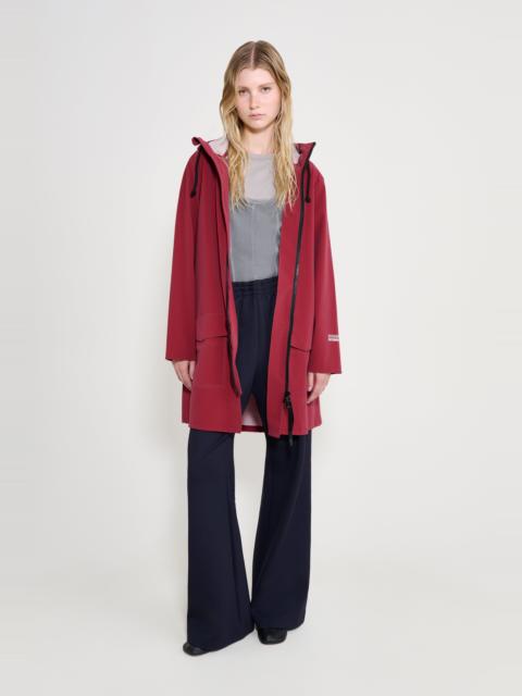 Stutterheim Mosebacke Patch Raincoat Burgundy