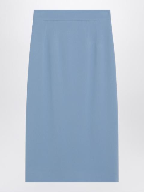 Dolce & Gabbana Light blue stretch cady skirt