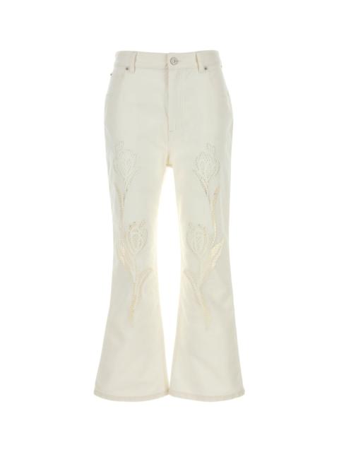 Marni White denim jeans