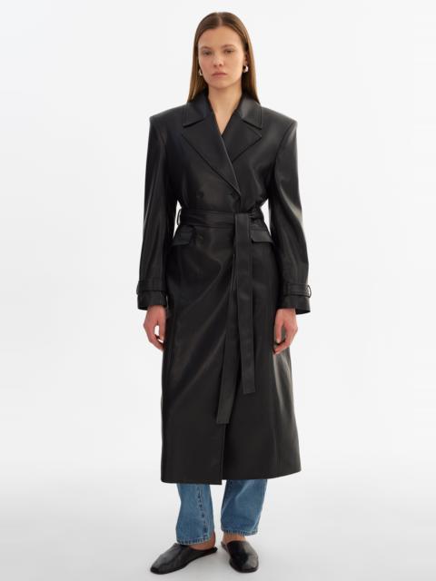LAMARQUE IOLANTHE | Faux Leather Trench Coat