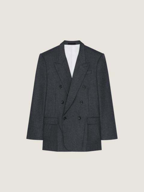 Givenchy DOUBLE-BREASTED JACKET IN FLANNEL