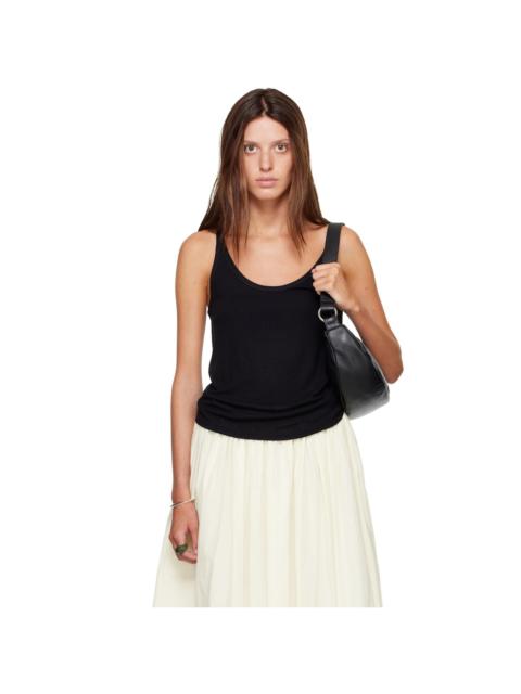 Loulou de Saison Black RONI Rib Jersey Tank Top