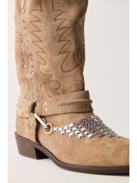 FREE PEOPLE Chainmail Bandana Boot Swag