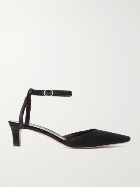 The Row Carla Velvet Pumps