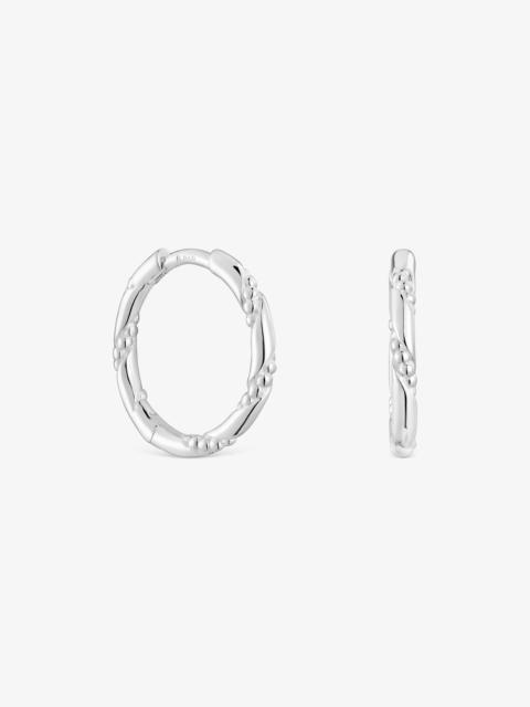 TOUS Twisted 12 mm silver Hoop earrings