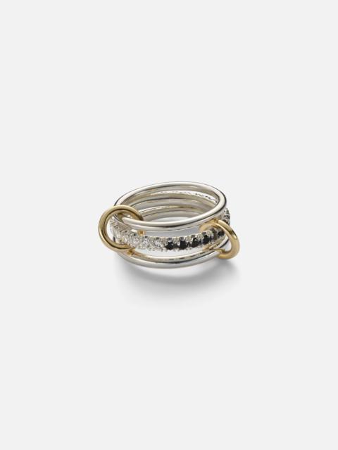 Spinelli Kilcollin Petunia Eclipse sterling silver and 18kt gold ring with diamonds