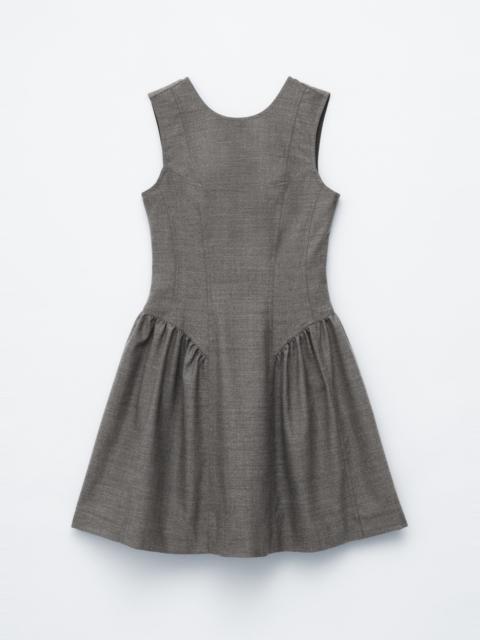 & Other Stories Flared Wool Mini Dress