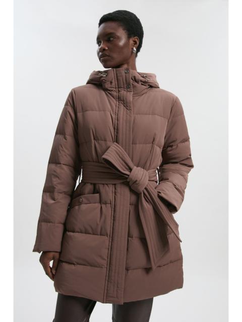KAREN MILLEN Real Down Belted Midi Coat