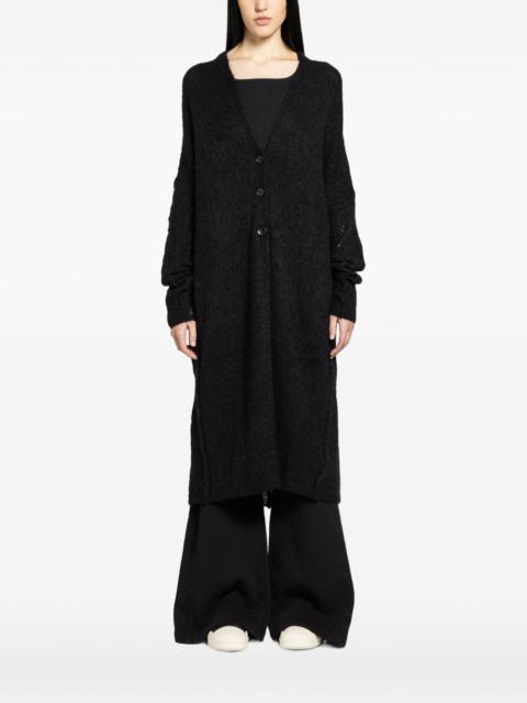 thom/krom long buttoned cardigan