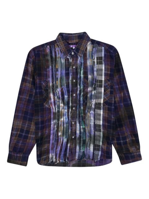 NEEDLES ribbon-detail plaid shirt