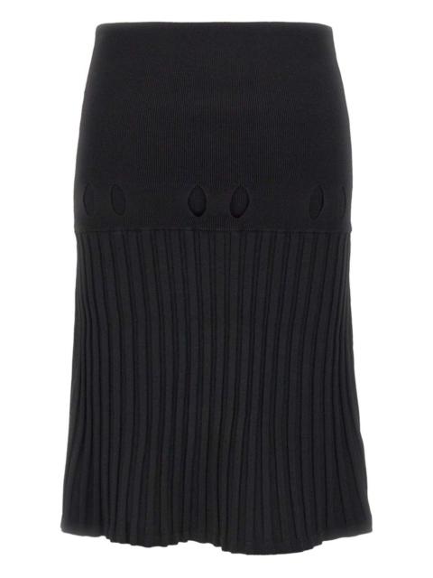 A. ROEGE HOVE pleated cut-out skirt