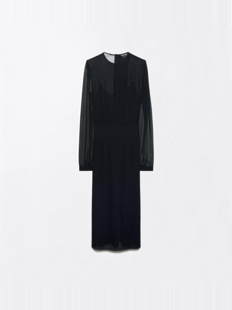 TOM FORD CHIFFON MICRO PLISSÉ DRESS