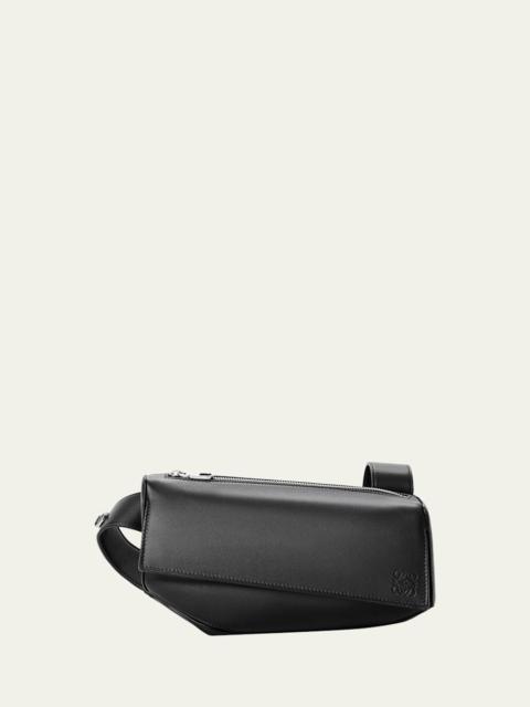 Loewe Men's Puzzle Featherlight Leather Crossbody Bag