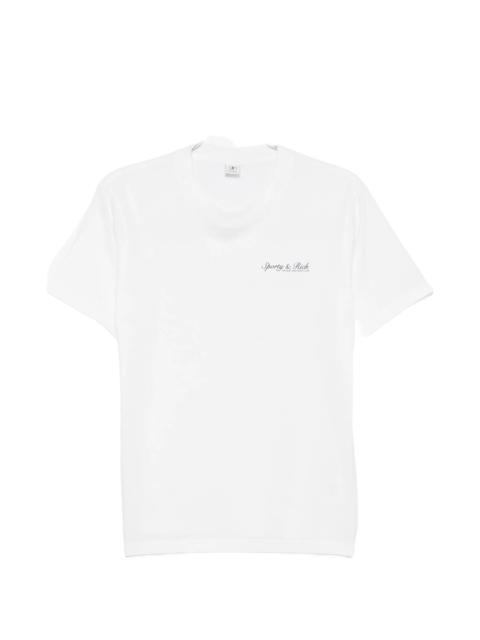 Sporty & Rich Sporty & Rich Logo-print Crew-neck T-shirt