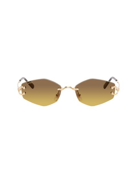 Cartier Gold Classic C Motif Sunglasses