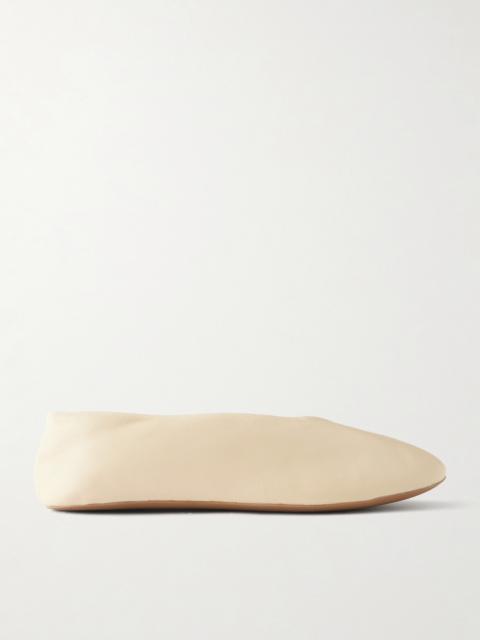 The Row Stella Shearling-lined Leather Ballet Flats