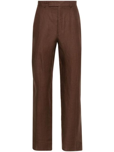 ZEGNA Oasi tapered-leg linen trousers