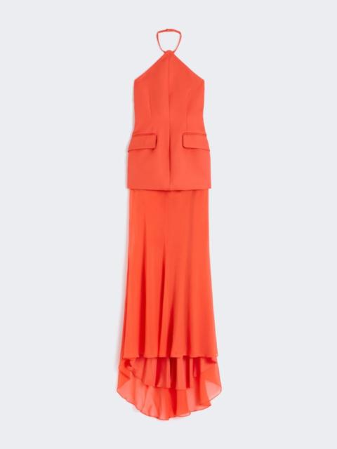 Sportmax Bi-material dress - orange