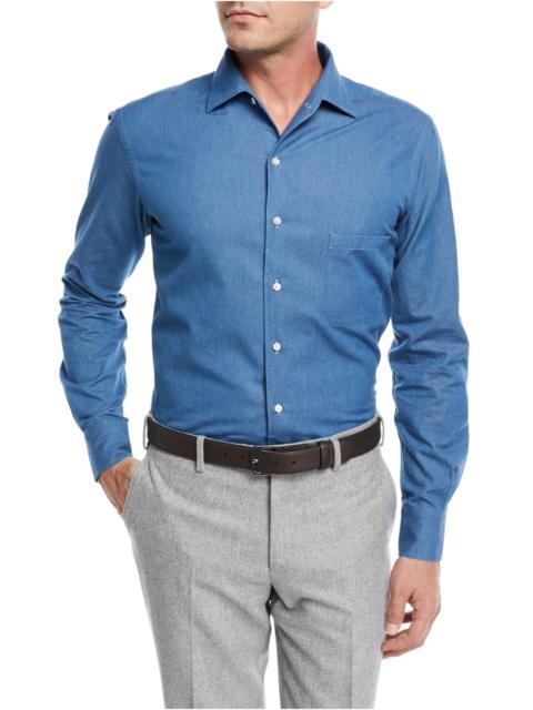 Loro Piana Andre Denim Sport Shirt