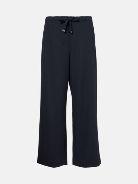 'S Max Mara Argenta wool crêpe gabardine straight pants