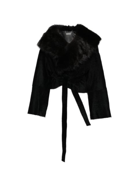 NOUR HAMMOUR Renata shearling jacket