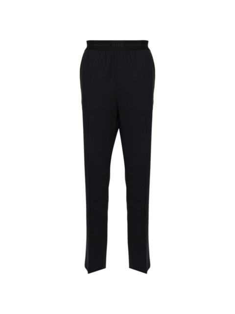 logo-waistband tailored trousers