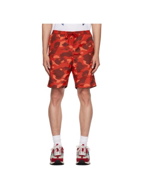 Red Camo Shark Reversible Shorts