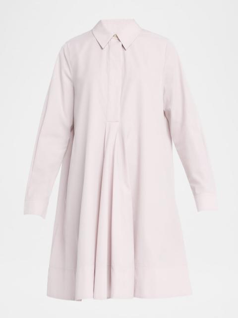 CO tton Twill A-Line Shirtdress