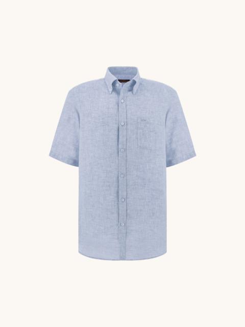 Paul & Shark SOFFIO LINEN SHIRT WITH SHORT SLEEVES