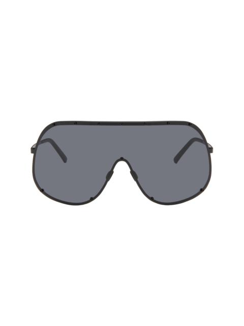 Rick Owens Black Tower Shield Sunglasses