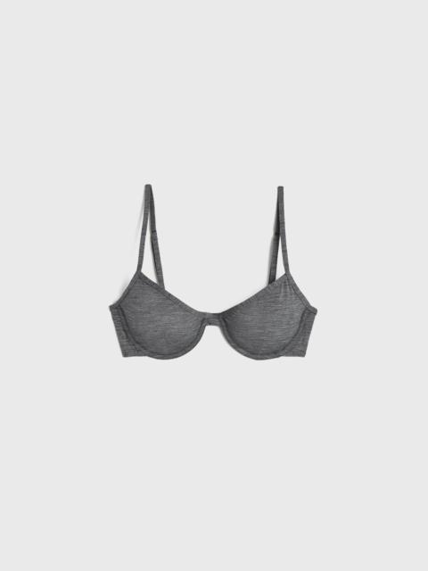 Half-cup bikini top grey melange