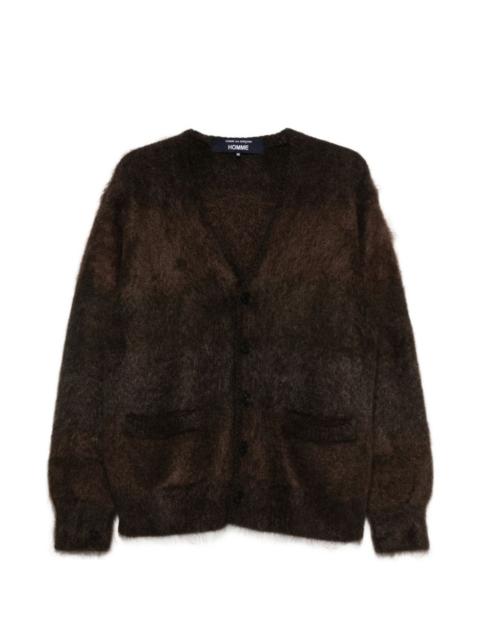 Comme des Garçons Homme Plus fuzzy alpaca cardigan