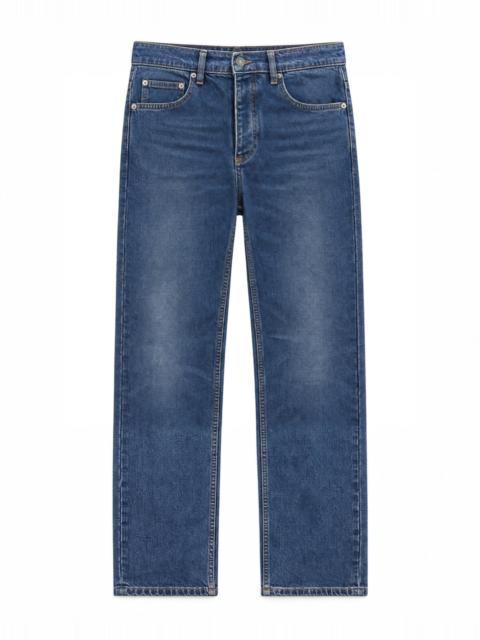 The Kooples MEDIUM-BLUE FADED SLIM-FIT JEANS