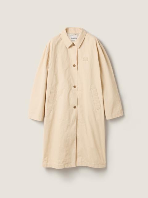 Miu Miu Old gabardine single-breasted trench coat