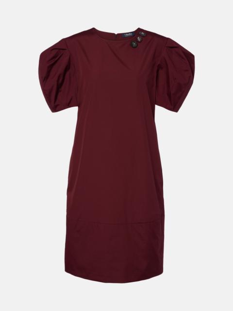 'S Max Mara Puff-sleeve cotton poplin minidress