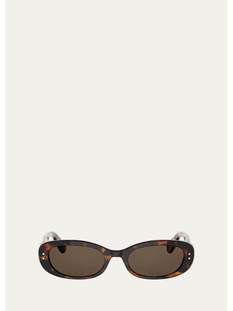 Dior Oblique B1I 52MM Oval Sunglasses