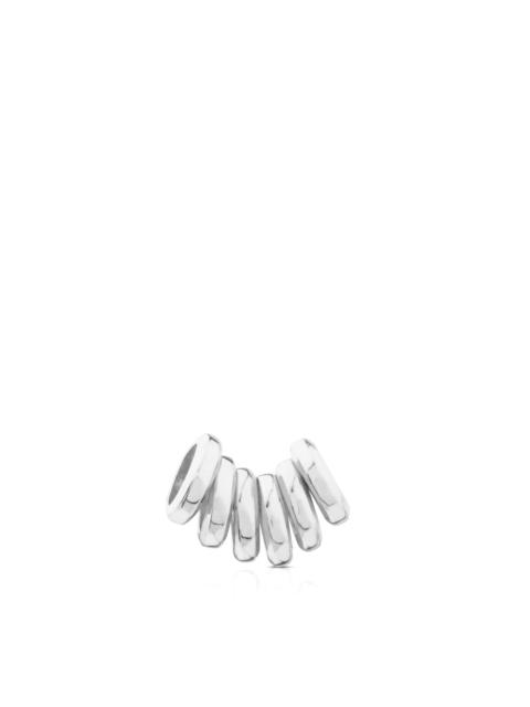 TOUS Pack of 6 Silver TOUS Chokers rings