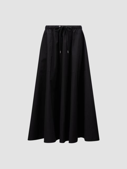 Moncler Poplin Maxi Skirt