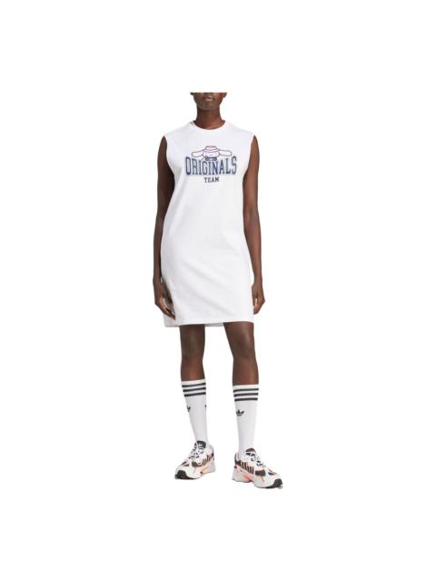 adidas (WMNS) adidas Originals x Hello Kitty Cinnamoroll Graphic Tank Dress 'White' JG8055