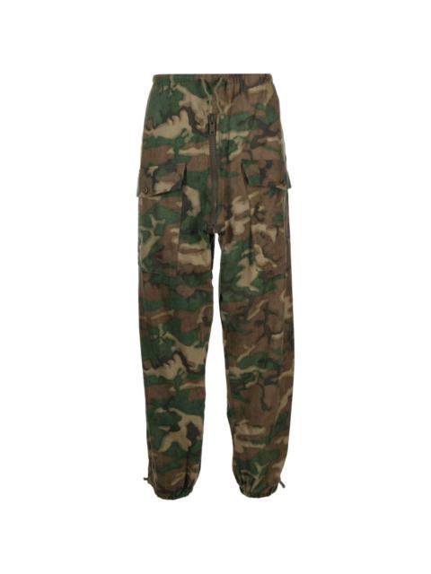 Givenchy camouflage-print cotton cargo trousers