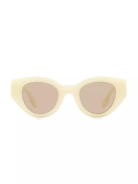 Burberry Meadow 47MM Low-Bridge Fit Pantos Sunglasses