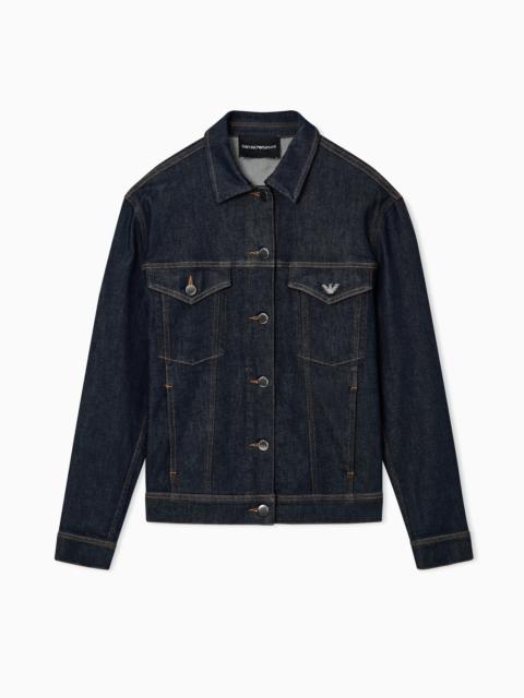 EMPORIO ARMANI Rinsed, comfort-denim jacket