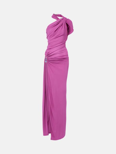 CHRISTOPHER ESBER Embellished halterneck jersey gown