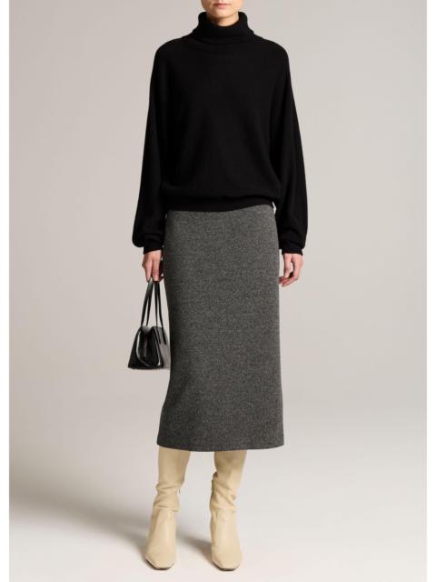Vince Houndstooth Italian Cotton-Blend Skirt